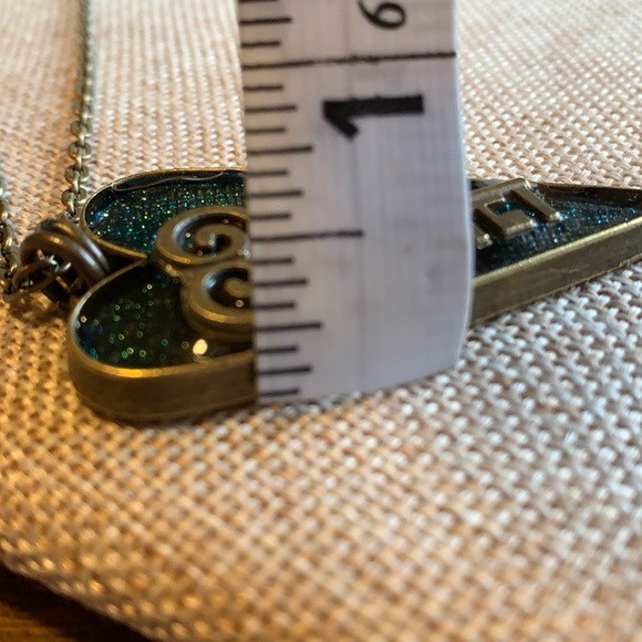 Heart Key Handmade Resin Layered Key Necklace New - Picture 8 of 8